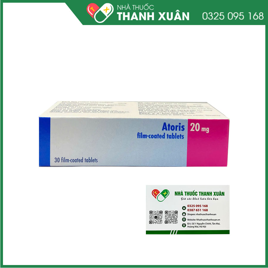 Thuốc Atoris 20mg điều trị rối loạn mỡ máu nguyên phát và rối loạn lipid máu hỗn hợp
